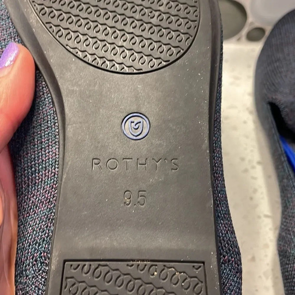 ROTHY’S woman’s blue with multi colors flats - Picture 15 of 15